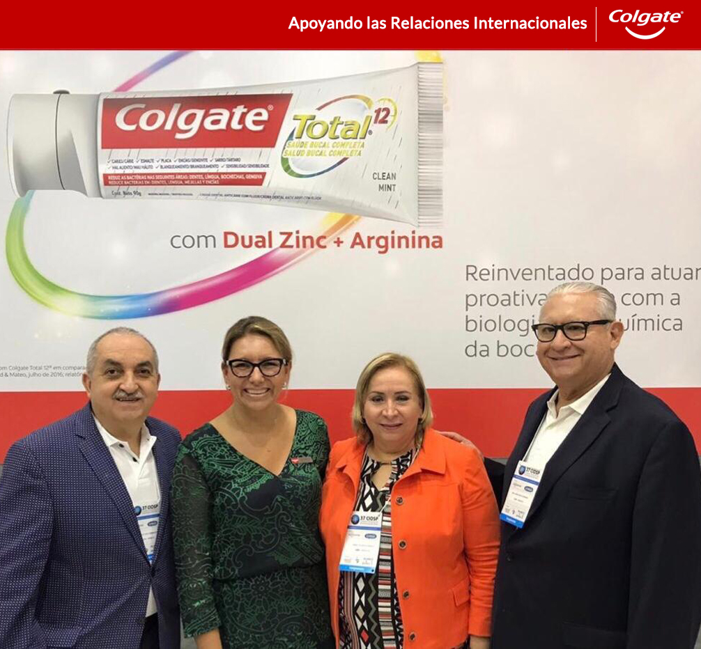 Visita al Stand de Colgate, dentro del 37º Congreso Internacional de Odontología Sao Paulo, Brasil
