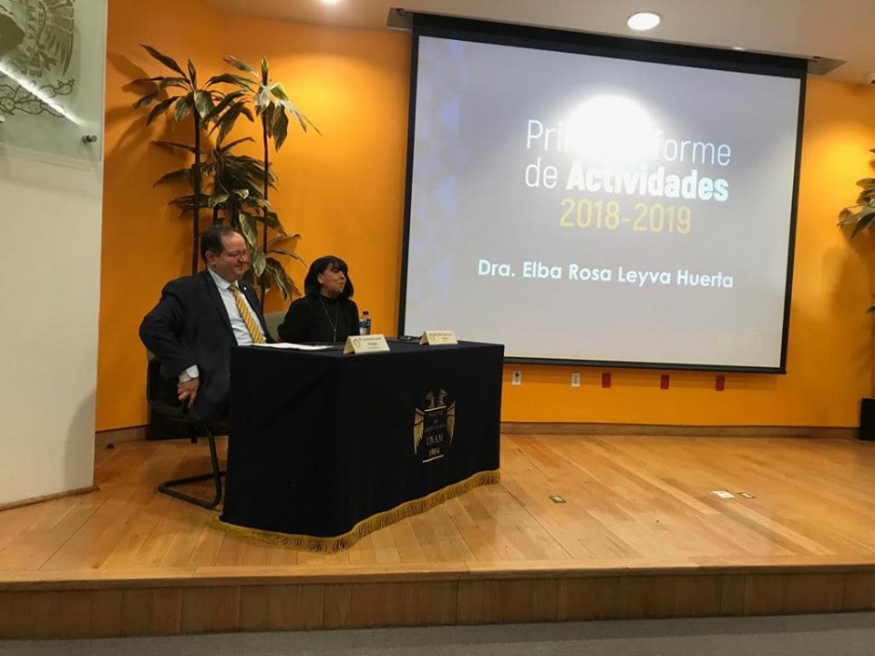 Primer informe de actividades Directora de la Facultad de Odontología UNAM