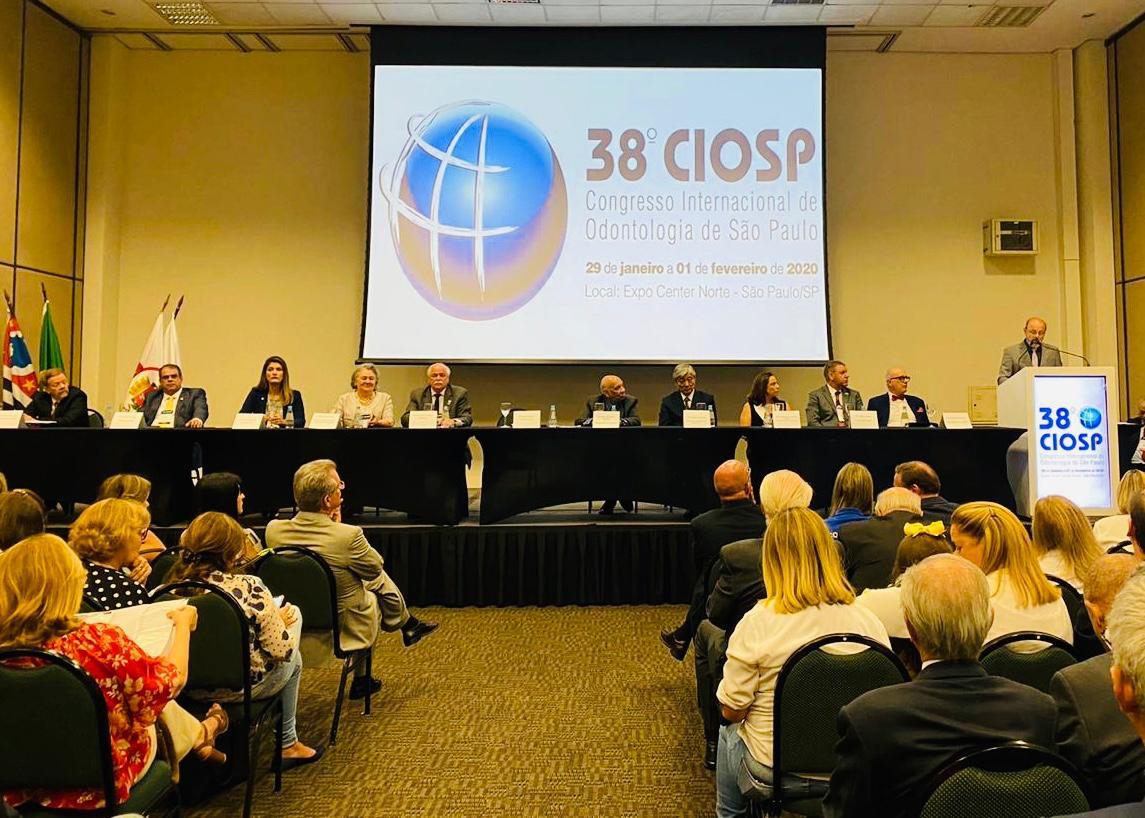 38° CIOSP. Ceremonia de Inauguración. Congreso Internacional de Odontología de São Paulo.
