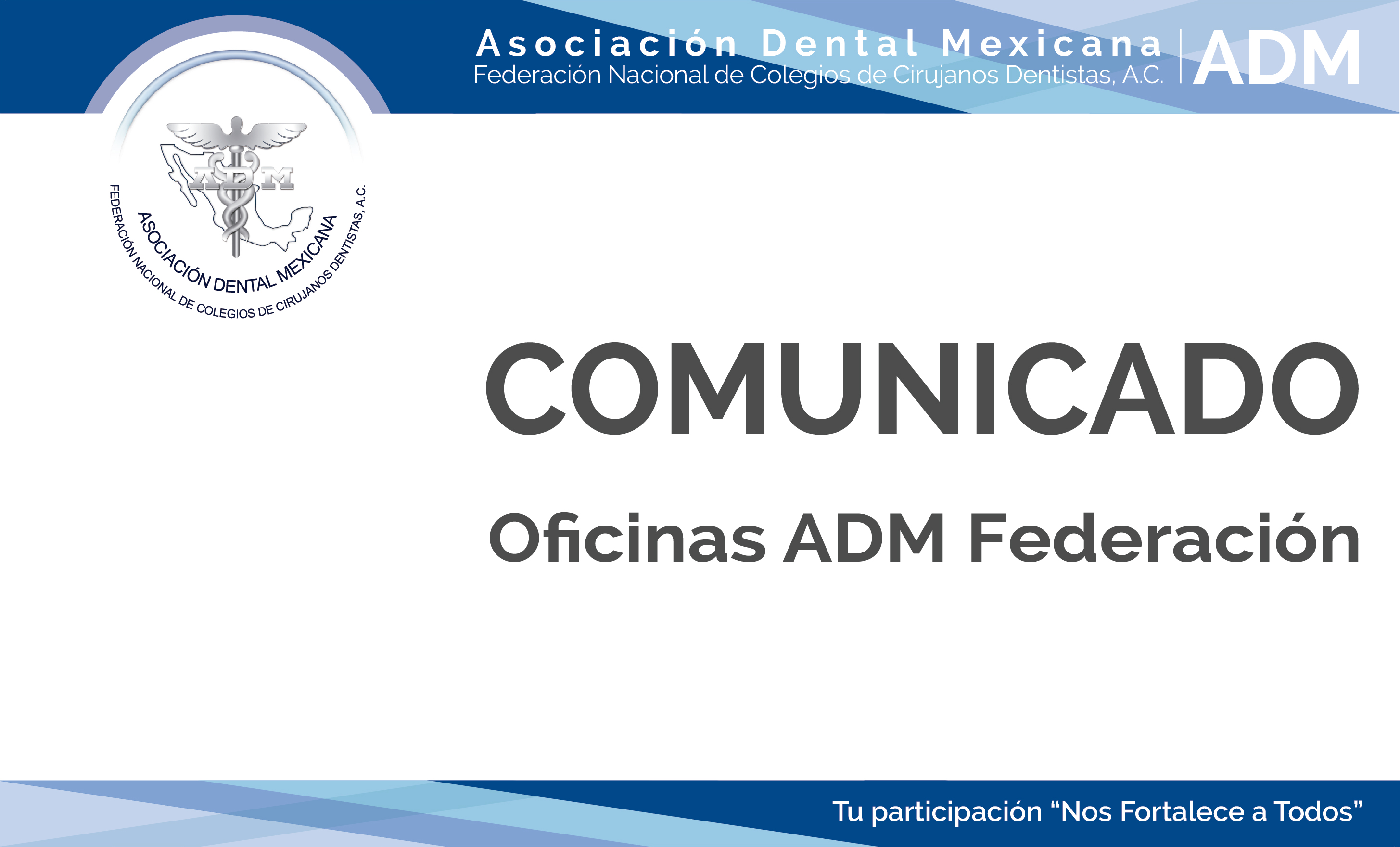 Comunicado Oficinas ADM Federación